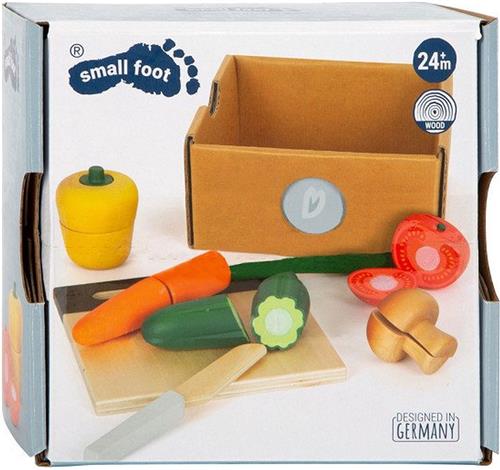 Small Foot - Houten Snij- en Speeleten Groenten Set, 13dlg.