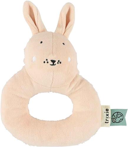 Trixie Rammelaar  Mrs. Rabbit Zacht Baby Speelgoed met Knispergeluid  Sensorisch Speelgoed  Vanaf 3 Maanden