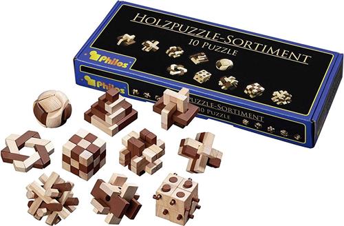 Philos puzzel assortiment, 10 puzzels