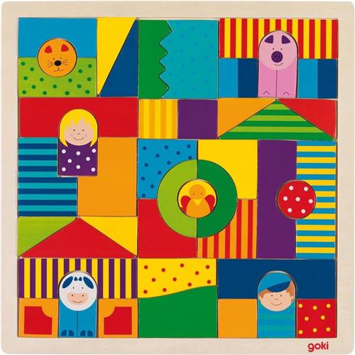 Goki Houten Boerderij Puzzel, 43dlg.