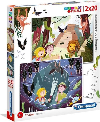 Clementoni Legpuzzel Adventure Junior Karton 40 Stukjes