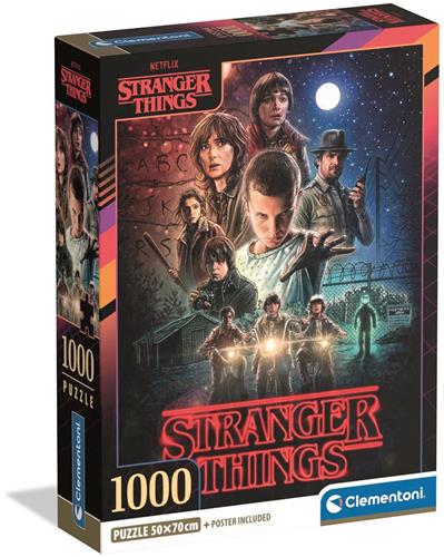 Clementoni - Puzzel - 1000 Stukjes - Stranger Things Seizoen 1 - Puzzel Voor Volwassenen