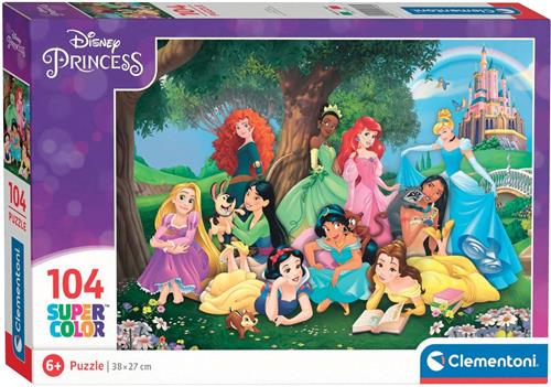Clementoni - Puzzel 104 Stukjes Disney Princess, Kinderpuzzels, 6-8 jaar, 25743