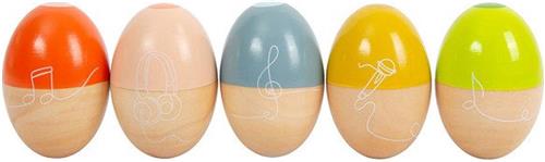 Small Foot - Houten Muziekeiereren Groovy Beats, 5st.