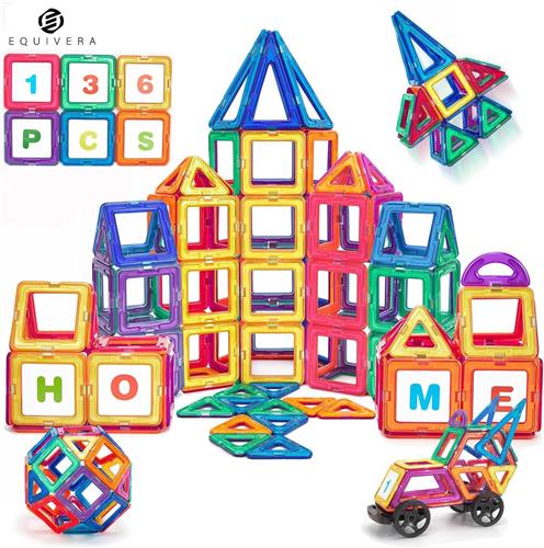 Equivera Magnetic Tiles - Magnetisch Speelgoed - Magnetic Tiles Speelgoed - Magnetisch Speelgoed Tegels