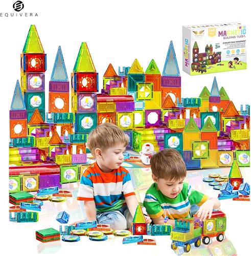 Equivera Magnetic Tiles - Magnetisch Speelgoed - Magnetic Tiles Speelgoed - Magnetisch Speelgoed Tegels