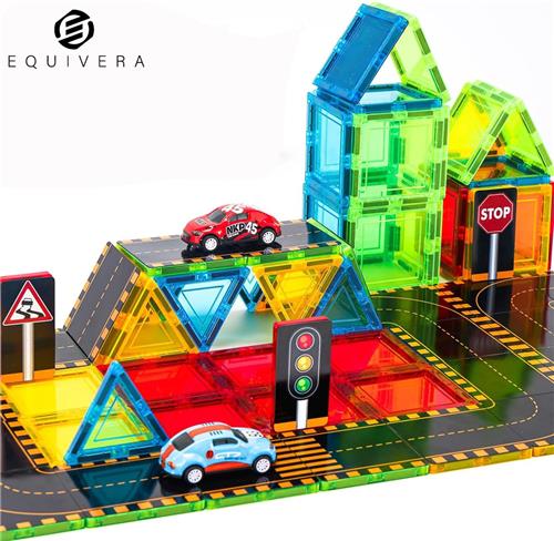 Equivera Magnetic Tiles - Magnetisch Speelgoed - Magnetic Tiles Speelgoed - Magnetisch Speelgoed Tegels