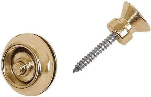 Dunlop SLS1504G StrapLok Traditional, Gold - Straplocks