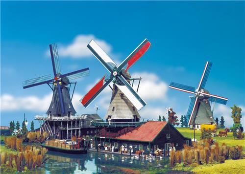 1:87 H0 Faller 191832 Windmolen de Kat - Hollandse Molen - 33cm - Diorama Plastic Modelbouwpakket