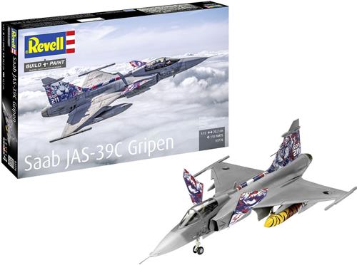 1:72 Revell 03776 Saab JAS-39C Gripen - Zweeds Gevechtsvliegtuig - Straaljager Plastic Modelbouwpakket
