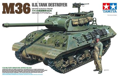 1:35 Tamiya 35390 M36 Jackson Amerikaanse Tankjager WWII - Tank Plastic Modelbouwpakket