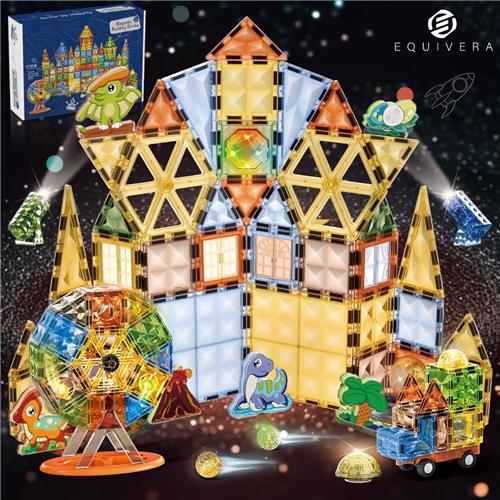 Equivera Magnetic Tiles - Magnetisch Speelgoed - Magnetic Tiles Speelgoed - Magnetisch Speelgoed Tegels