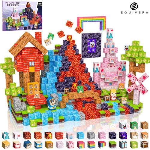 Equivera Magnetic Tiles - Magnetisch Speelgoed - Magnetic Tiles Speelgoed - Magnetisch Speelgoed Tegels