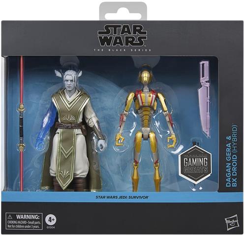 Star Wars The Black Series Dagan Gera en BX-droid (Hybrid) uit Star Wars Jedi: Survivor, Gaming Greats-verzamelactiefiguur van 15 cm, duopack