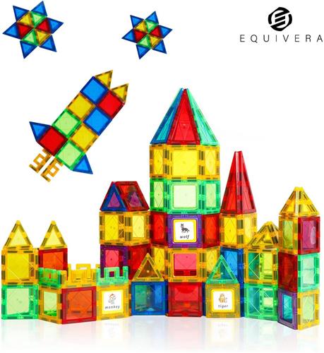Equivera Magnetic Tiles - Magnetisch Speelgoed - Magnetic Tiles Speelgoed - Magnetisch Speelgoed Tegels