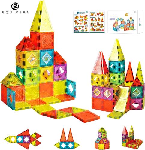 Equivera Magnetic Tiles - Magnetisch Speelgoed - Magnetic Tiles Speelgoed - Magnetisch Speelgoed Tegels
