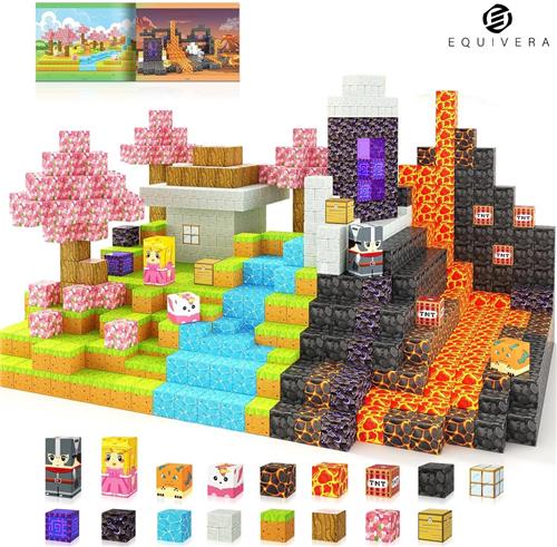 Equivera Magnetic Tiles - Magnetisch Speelgoed - Magnetic Tiles Speelgoed - Magnetisch Speelgoed Tegels