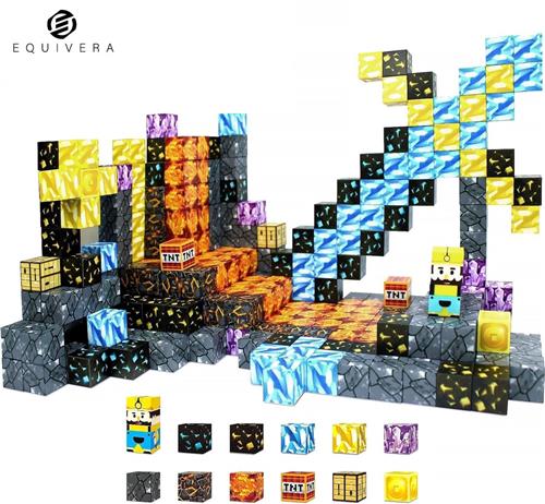 Equivera Magnetic Tiles - Magnetisch Speelgoed - Magnetic Tiles Speelgoed - Magnetisch Speelgoed Tegels