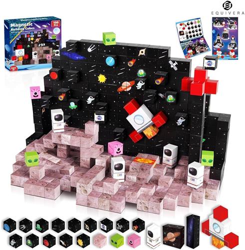 Equivera Magnetic Tiles - Magnetisch Speelgoed - Magnetic Tiles Speelgoed - Magnetisch Speelgoed Tegels