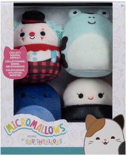 Squishmallows Knuffel Pluche Micromallows - Solenn, Dear, Preeti, Ukee, 4-pack