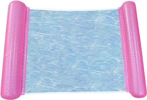 Nivard Luxe Waterhangmat - Luchtbed Zwembad - Luchtmatras Opblaasbaar - Water Hangmat - Aqua Lounge - Roze