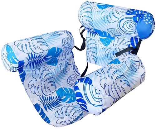 Bovista Luxe Waterhangmat - Luchtbed Zwembad - Luchtmatras Opblaasbaar - Water Hangmat - Aqua Lounge - Lichtblauw