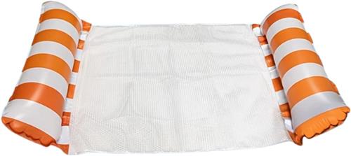 Bovista Luxe Waterhangmat - Luchtbed Zwembad - Luchtmatras Opblaasbaar - Water Hangmat - Aqua Lounge - Oranje