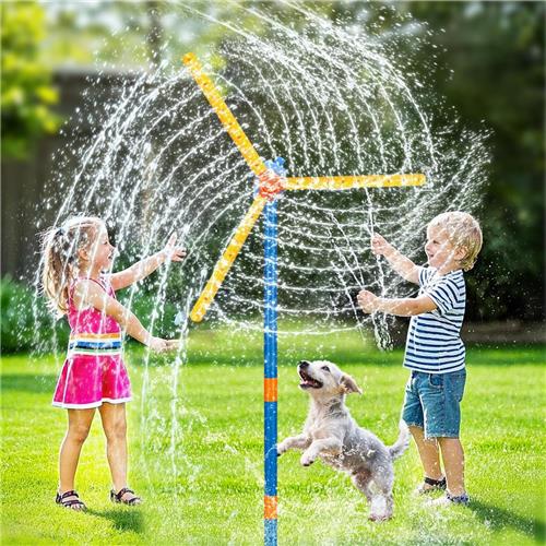 Ibenzoa® Windmolen-watersproeier voor kinderen - Tuinspeelgoed met 360 graden rotatie en 36 sproeiers
