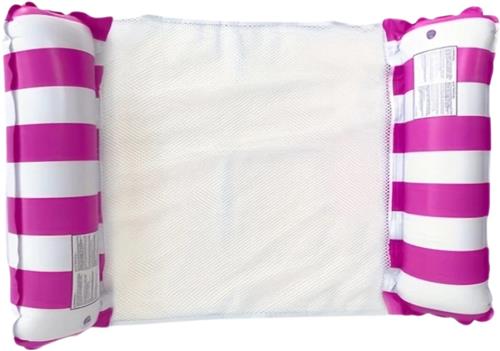 Bovista Luxe Waterhangmat - Luchtbed Zwembad - Luchtmatras Opblaasbaar - Water Hangmat - Aqua Lounge - Roze