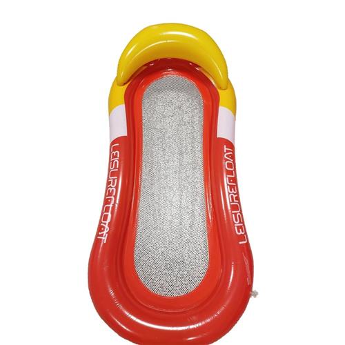 Bovista Luxe Waterhangmat - Luchtbed Zwembad - Luchtmatras Opblaasbaar - Water Hangmat - Aqua Lounge - Rood