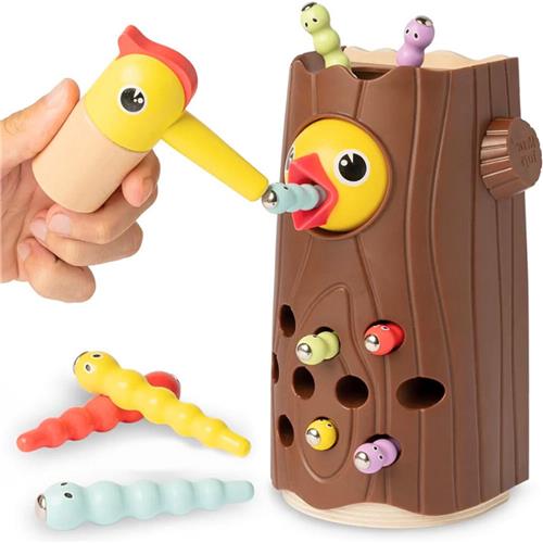 Kleine Specht  Magnetisch Educatief Speelgoed Voor Peuters  Bevorder Fijne Motoriek En Kleurherkenning Vanaf 2 Jaar