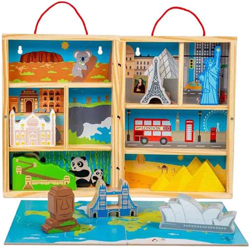 Bigjigs Houten Reis Speelset, 10dlg.