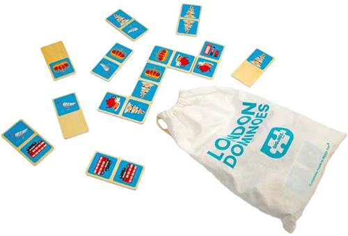 Bigjigs Houten Londen Dominospel, 28dlg.