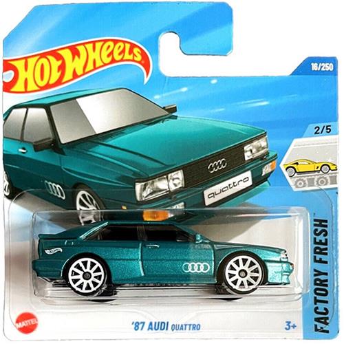 HOT WHEELS '87 AUDI QUATTRO GREEN 250/250 (1:64) HW FACTORY FRESH 2/5