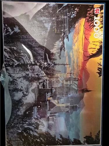 Jumbo Puzzel Slot Neuschwanstein in de winter 1000