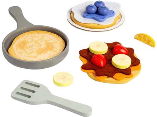 Bigjigs Houten Pannenkoeken Speelset, 16dlg.