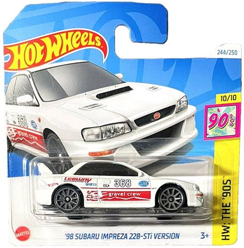 HOT WHEELS '98 SUBARU IMPREZA 22B STi VERSION LEEWAY 244/250 (1:64) WHITE 368 HW THE '90S 10/10