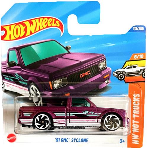 HOT WHEELS '91 GMC SYCLONE PURPER 119/250 HW HOT TRUCKS 8/10