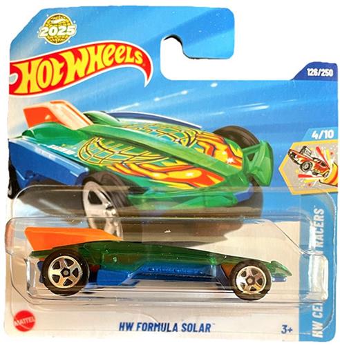 HOT WHEELS HW FORMULA SOLAR GREEN ORANGE 126/250 HW CELEBRATION RACERS 4/10