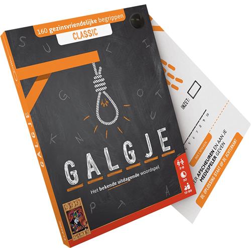 999 Games - Galgje Classic - Familiespel - Gezelschapsspel - Breinbreker - Partyspel