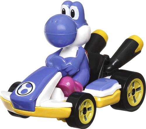Hot Wheels Mario Kart MarioKart Yoshi and Standard Kart, Auto, 3 jaar, Zwart, Blauw, Wit, Geel