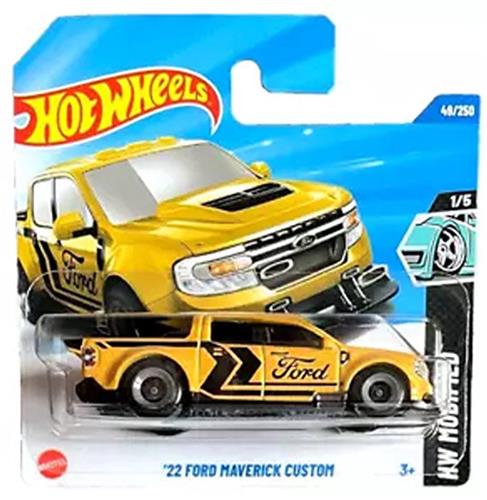 HOT WHEELS '22 FORD MAVERICK CUSTOM YELLOW 48/250 HW MODIFIED 1/5 (2025)