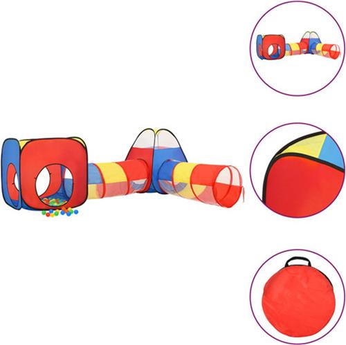 vidaXL Kinderspeeltent met 250 ballen 190x264x90 cm meerkleurig