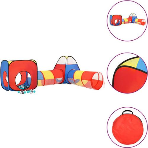vidaXL Kinderspeeltent met 250 ballen 190x264x90 cm meerkleurig