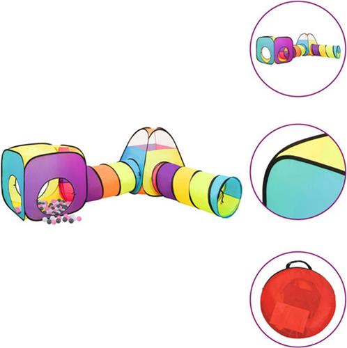 vidaXL Kinderspeeltent met 250 ballen 190x264x90 cm meerkleurig