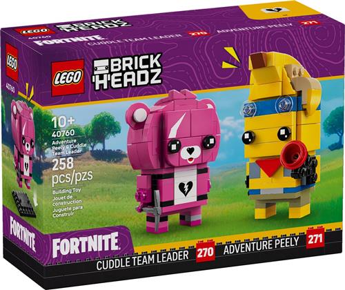 LEGO Fortnite Brickheadz 40760 - Adventure Peely en Cuddle Team Leader