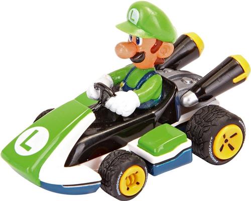 1:43 Carrera P&S Mario Kart -Luigi - Pull-Back Terugtrekauto