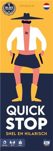 Quickstop - Nederlandstalig Kaartspel - Party- en Familiespel - Snel en Hilarisch - 2 tot 7 Spelers