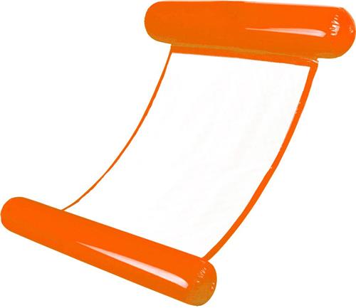 CHPN - Waterhangmat - Drijvend bed - Waterbed - Oranje - Hangmat voor in het zwembad - Universeel - Opblaasbaar - Chillbedje voor zwembad - Water hammock
