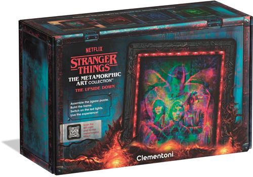 Clementoni - Puzzel - Stranger Things - Morphing Collection - The Upside Down - Puzzel met RGB verlichting en morphing effect - 520 stukjes